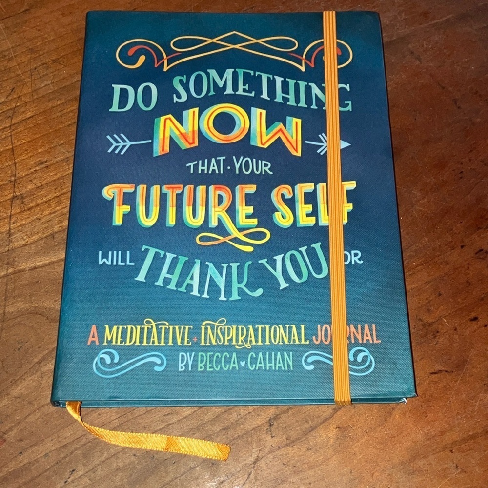 Inspirational meditative Notebook with Elastic by Becca Cahan
